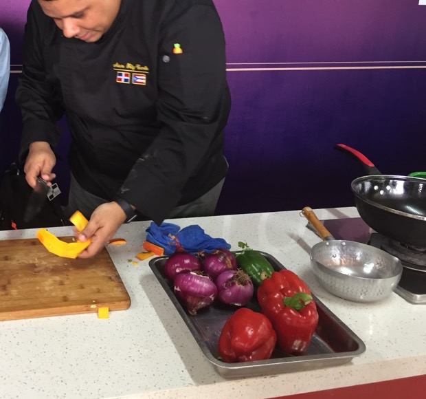 Chef preparing food