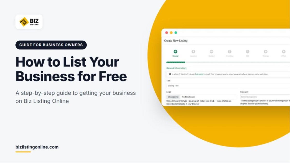 How to List Your Business on Biz Listing Online for Free (Step-by-Step Guide)