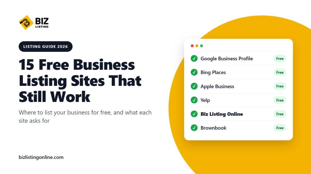 15 Free Business Listing Sites That Still Work in 2026 (We Checked Each One)